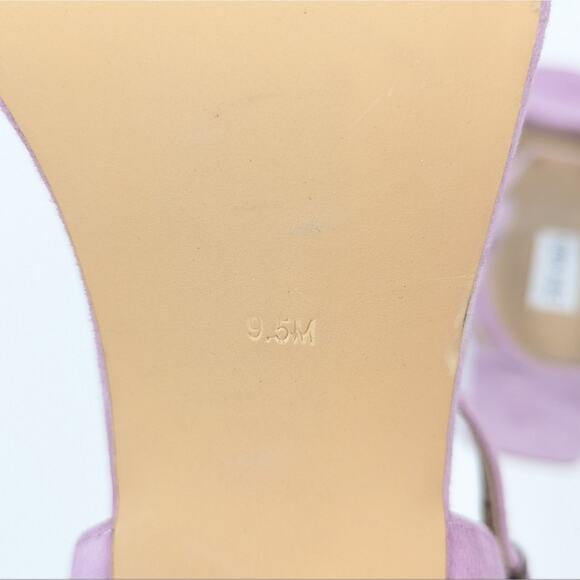 Steve Madden A Buzz Lilac Suede Block Heel Sandals Size 9.5 - Picture 9 of 10